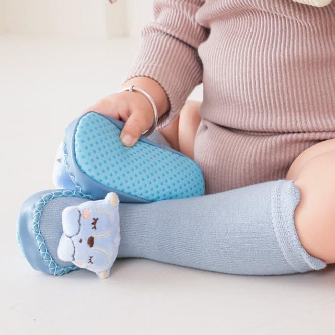 Thick Winter Baby Socks with Cartoon Animal Designs, Non-Slip Soles, Long Cuffs for Toddlers Learning to Walk. 😊 - Angelodini