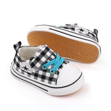 Angelodini Velcro Checkered Classic Toddler Shoes | Soft Sole First Walkers - Angelodini