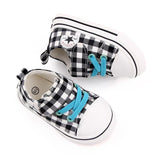 Angelodini Velcro Checkered Classic Toddler Shoes | Soft Sole First Walkers - Angelodini