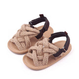 Baby Sandals Simple Hemp Rope Open-toe Sandals for Toddlers - Angelodini