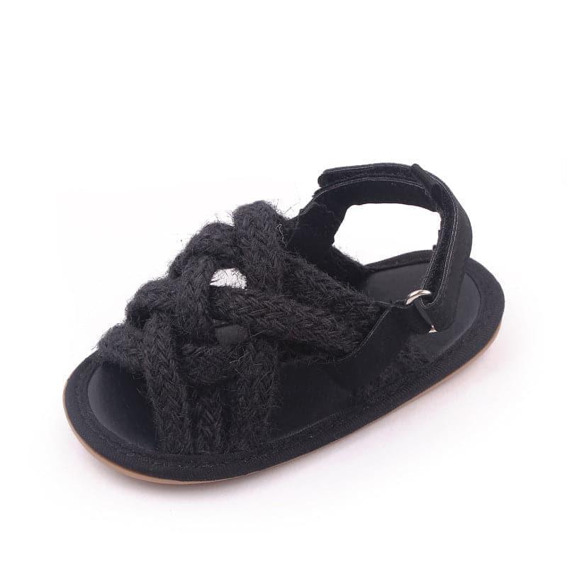 Baby Sandals Simple Hemp Rope Open-toe Sandals for Toddlers - Angelodini