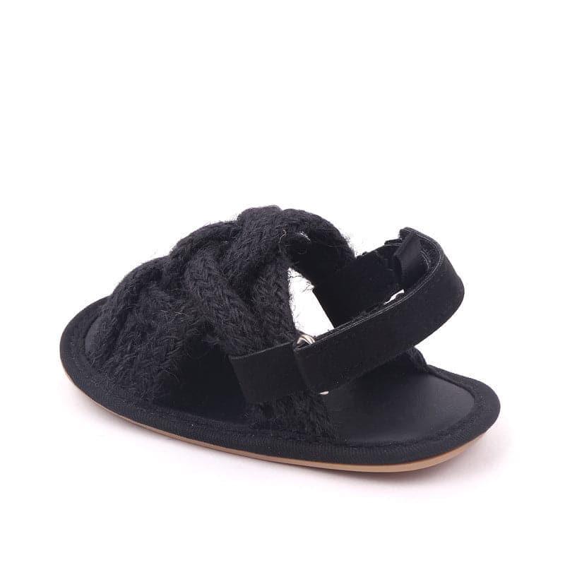 Baby Sandals Simple Hemp Rope Open-toe Sandals for Toddlers - Angelodini