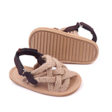 Baby Sandals Simple Hemp Rope Open-toe Sandals for Toddlers - Angelodini