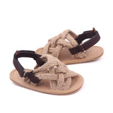 Baby Sandals Simple Hemp Rope Open-toe Sandals for Toddlers - Angelodini