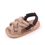 Baby Sandals Simple Hemp Rope Open-toe Sandals for Toddlers - Angelodini