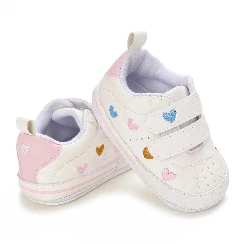 Baby Shoes Boy Girl Sneaker Soft Anti-Slip Sole Newborn Infant First Walkers - Angelodini