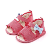 Bow Baby Soft Sole Anti Slip Toddler Shoes Marry Jane Lace Baby Shoes Baby Sandals - Angelodini