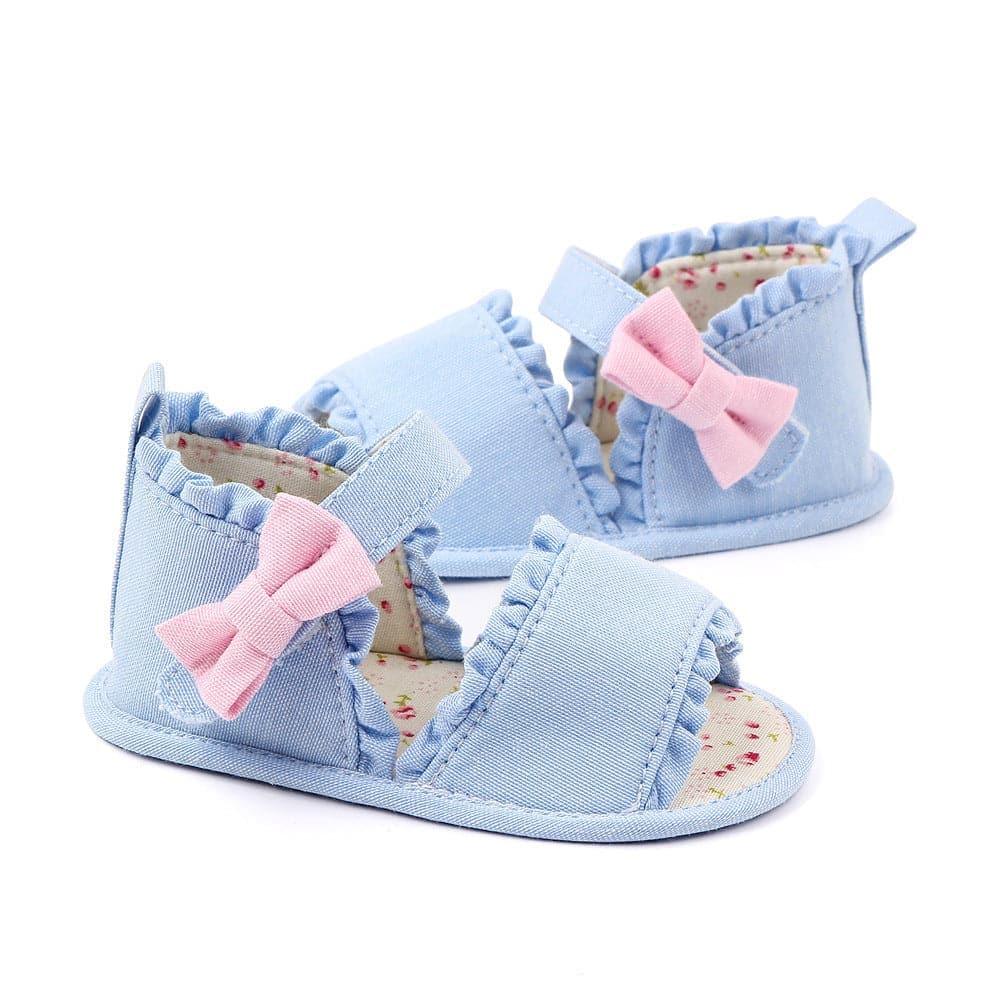 Bow Baby Soft Sole Anti Slip Toddler Shoes Marry Jane Lace Baby Shoes Baby Sandals - Angelodini