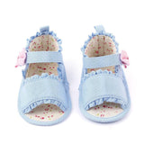 Bow Baby Soft Sole Anti Slip Toddler Shoes Marry Jane Lace Baby Shoes Baby Sandals - Angelodini