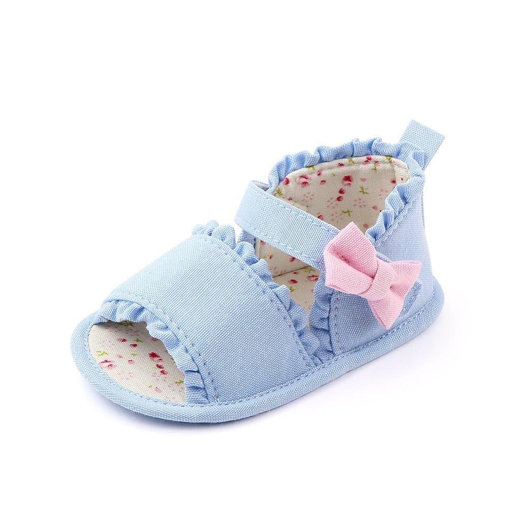 Bow Baby Soft Sole Anti Slip Toddler Shoes Marry Jane Lace Baby Shoes Baby Sandals - Angelodini