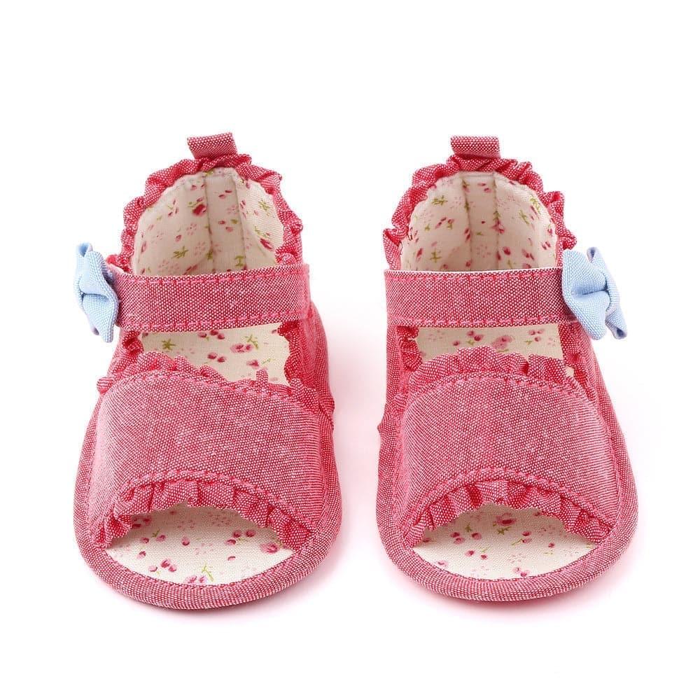 Bow Baby Soft Sole Anti Slip Toddler Shoes Marry Jane Lace Baby Shoes Baby Sandals - Angelodini