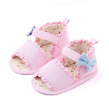 Bow Baby Soft Sole Anti Slip Toddler Shoes Marry Jane Lace Baby Shoes Baby Sandals - Angelodini