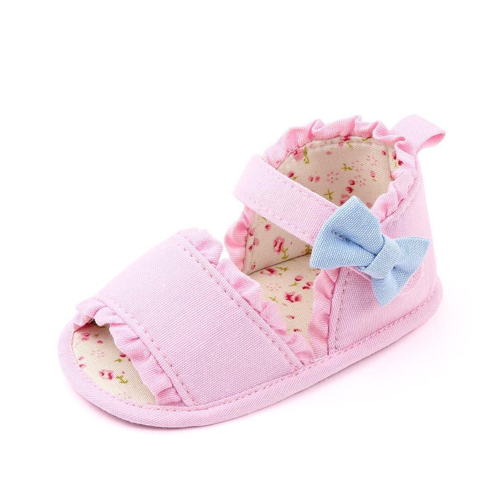 Bow Baby Soft Sole Anti Slip Toddler Shoes Marry Jane Lace Baby Shoes Baby Sandals - Angelodini