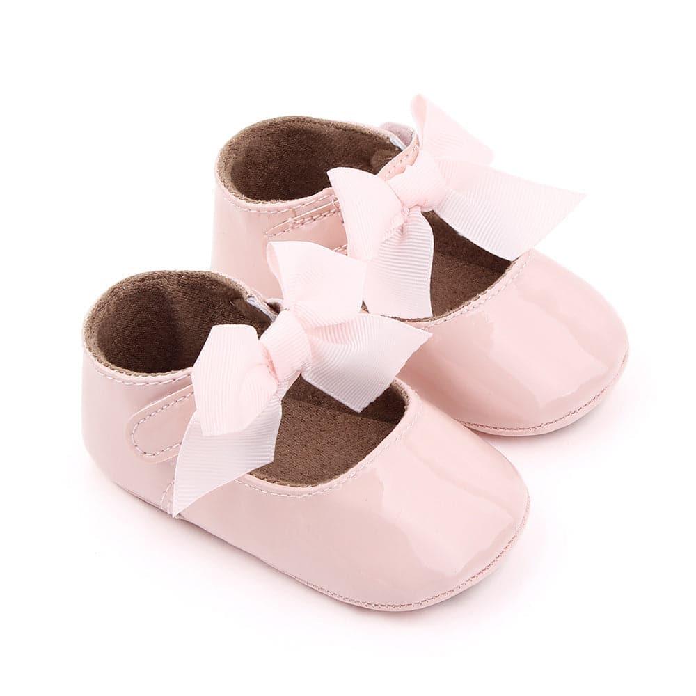 Bow Velcro Princess Shoes Mary Jane Toddler Shoes - Angelodini