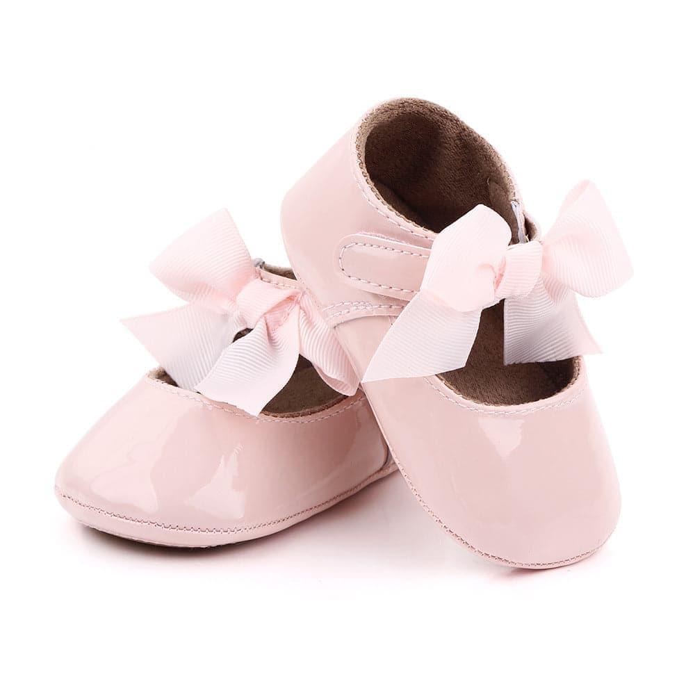 Bow Velcro Princess Shoes Mary Jane Toddler Shoes - Angelodini