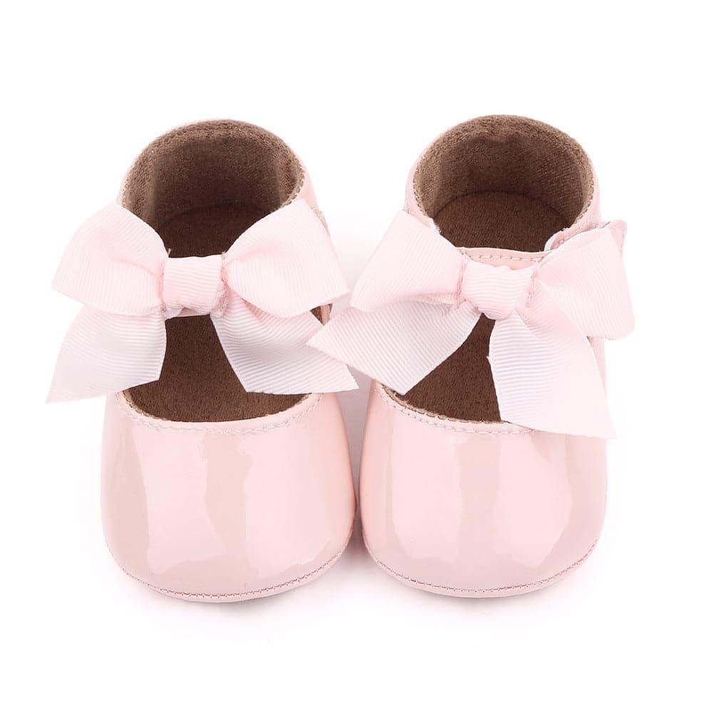 Bow Velcro Princess Shoes Mary Jane Toddler Shoes - Angelodini