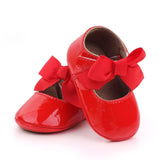 Bow Velcro Princess Shoes Mary Jane Toddler Shoes - Angelodini