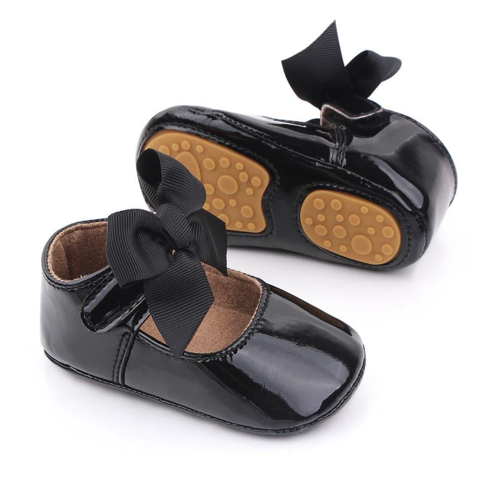 Bow Velcro Princess Shoes Mary Jane Toddler Shoes - Angelodini