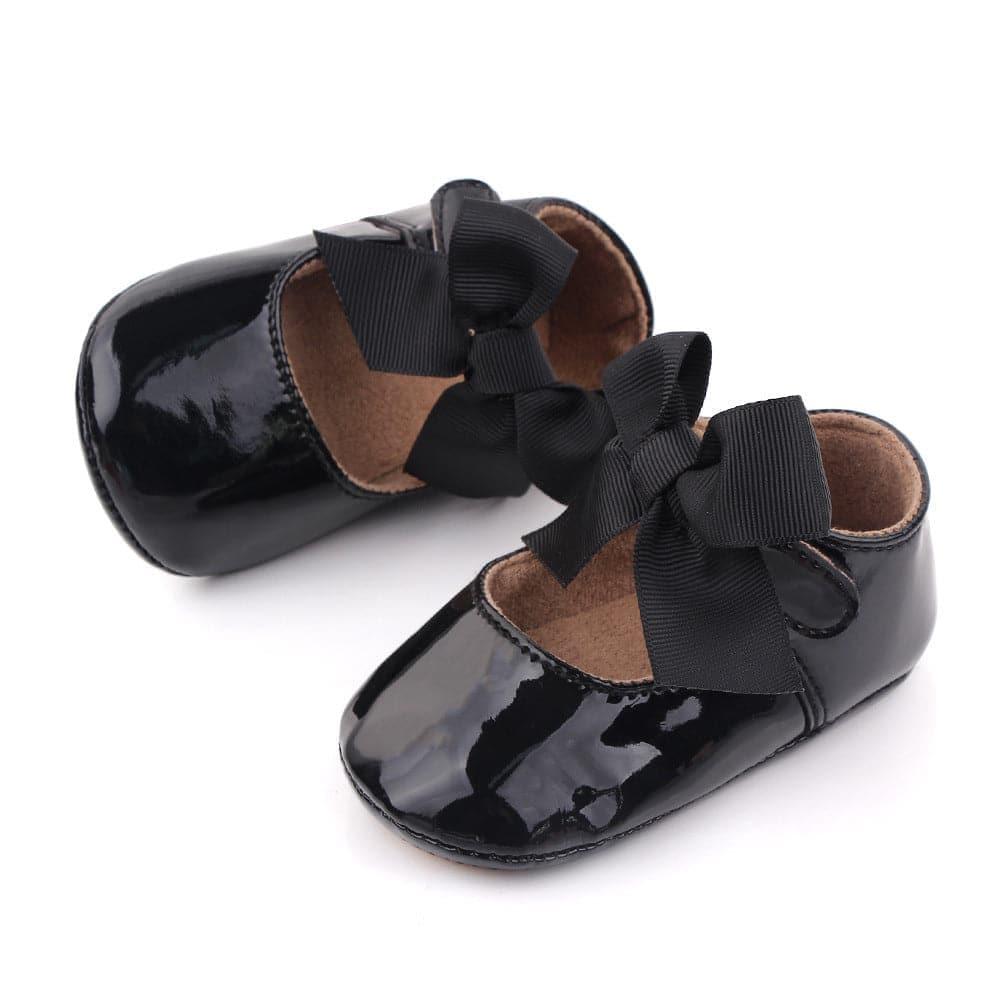 Bow Velcro Princess Shoes Mary Jane Toddler Shoes - Angelodini