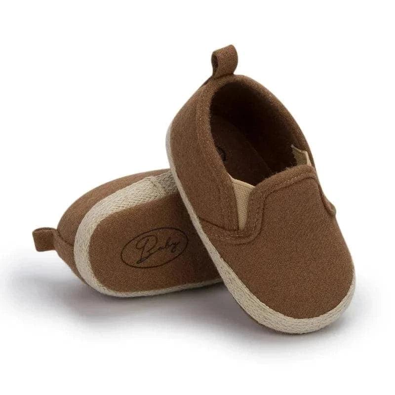 Cotton soft-sole Slip-on flat Shallow Sneakers First Walkers Toddler Shoes - Angelodini