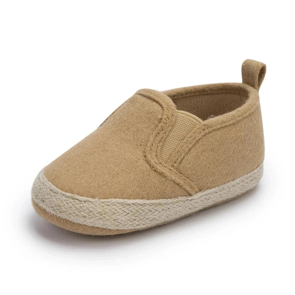 Cotton soft-sole Slip-on flat Shallow Sneakers First Walkers Toddler Shoes - Angelodini