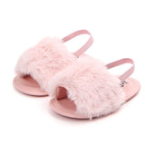 Fluffy PU Baby Sandals - Angelodini