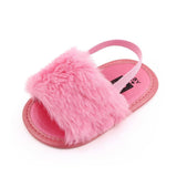 Fluffy PU Baby Sandals - Angelodini