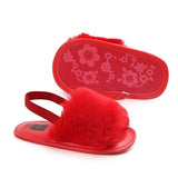 Fluffy PU Baby Sandals - Angelodini