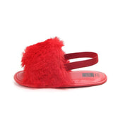 Fluffy PU Baby Sandals - Angelodini