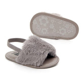 Fluffy PU Baby Sandals - Angelodini