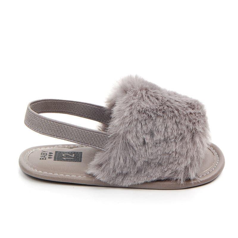 Fluffy PU Baby Sandals - Angelodini