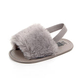 Fluffy PU Baby Sandals - Angelodini