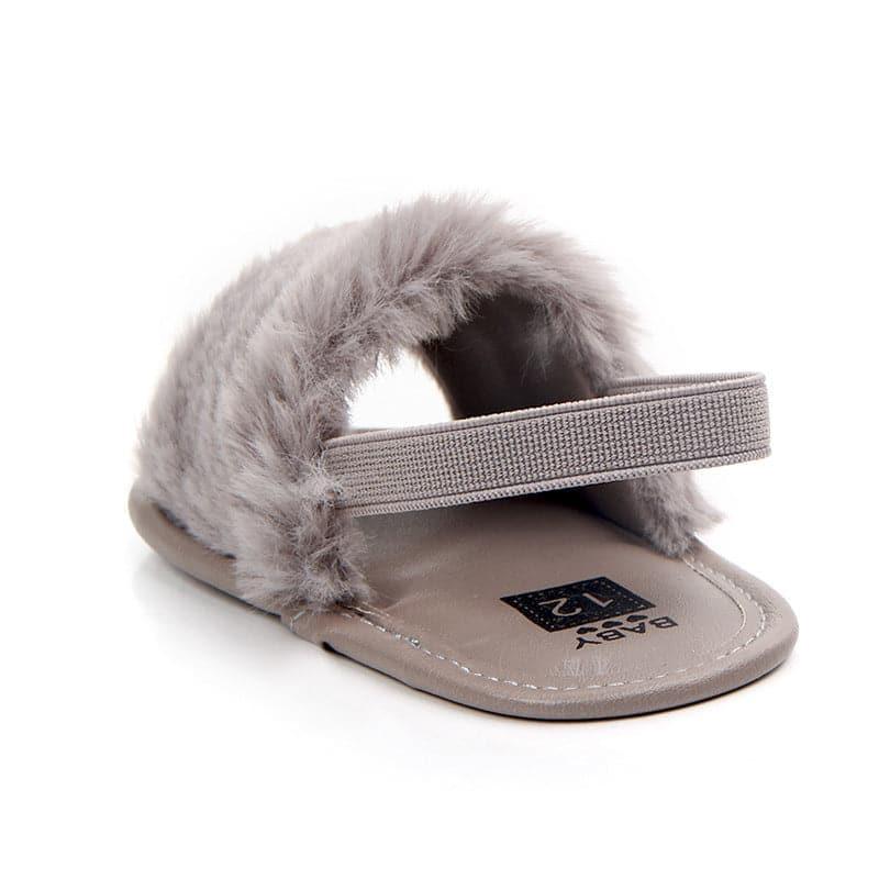 Fluffy PU Baby Sandals - Angelodini