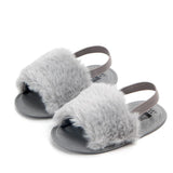 Fluffy PU Baby Sandals - Angelodini