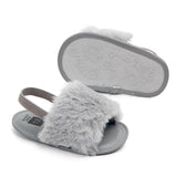 Fluffy PU Baby Sandals - Angelodini