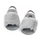 Fluffy PU Baby Sandals - Angelodini