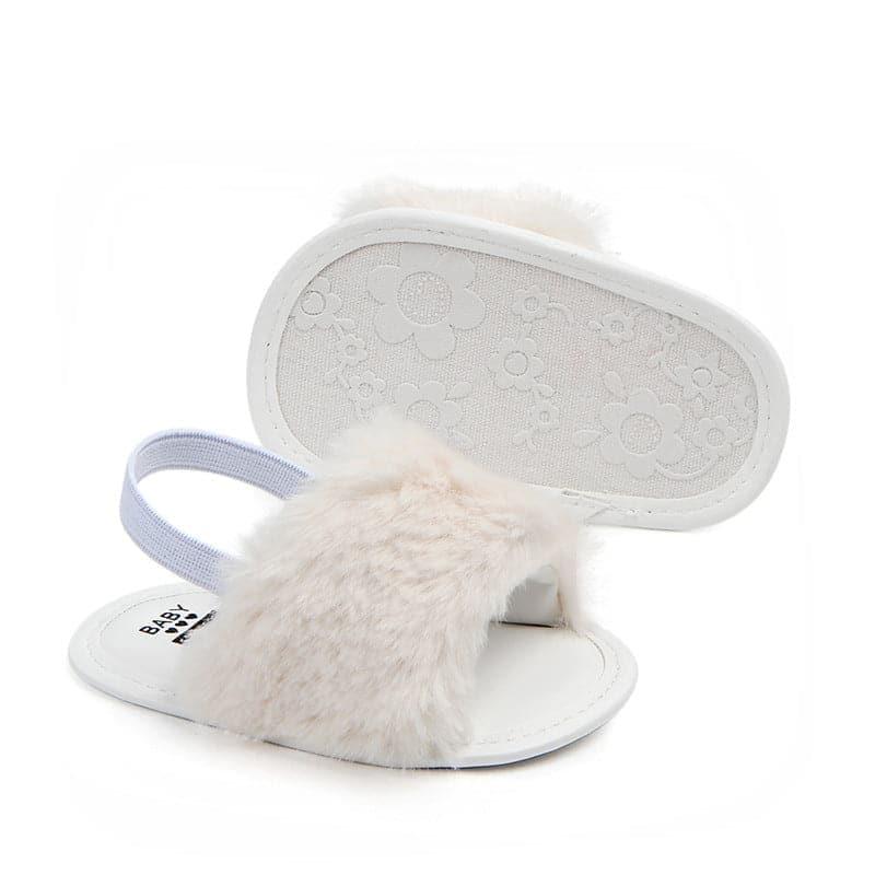 Fluffy PU Baby Sandals - Angelodini