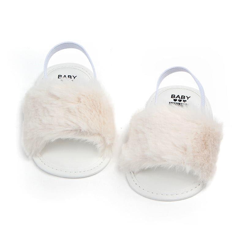 Fluffy PU Baby Sandals - Angelodini