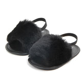 Fluffy PU Baby Sandals - Angelodini