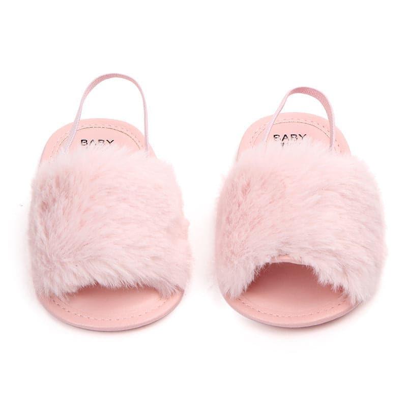 Fluffy PU Baby Sandals - Angelodini