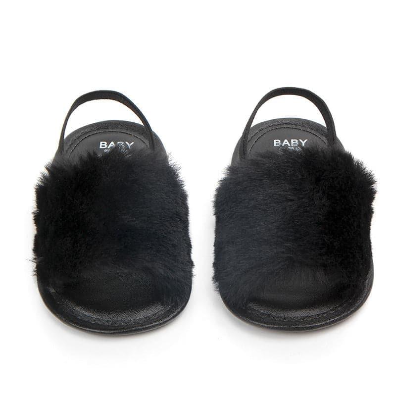 Fluffy PU Baby Sandals - Angelodini