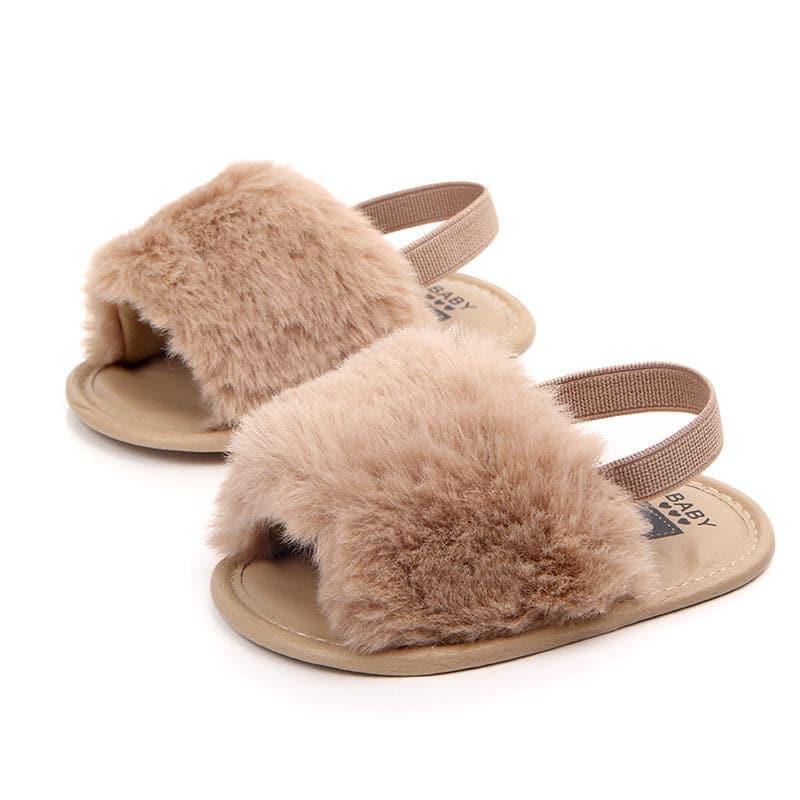 Fluffy PU Baby Sandals - Angelodini