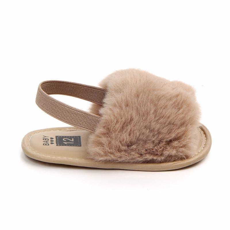 Fluffy PU Baby Sandals - Angelodini