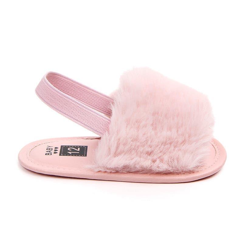 Fluffy PU Baby Sandals - Angelodini