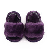 Fluffy PU Baby Sandals - Angelodini