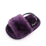 Fluffy PU Baby Sandals - Angelodini