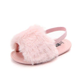 Fluffy PU Baby Sandals - Angelodini