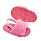 Fluffy PU Baby Sandals - Angelodini