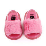 Fluffy PU Baby Sandals - Angelodini