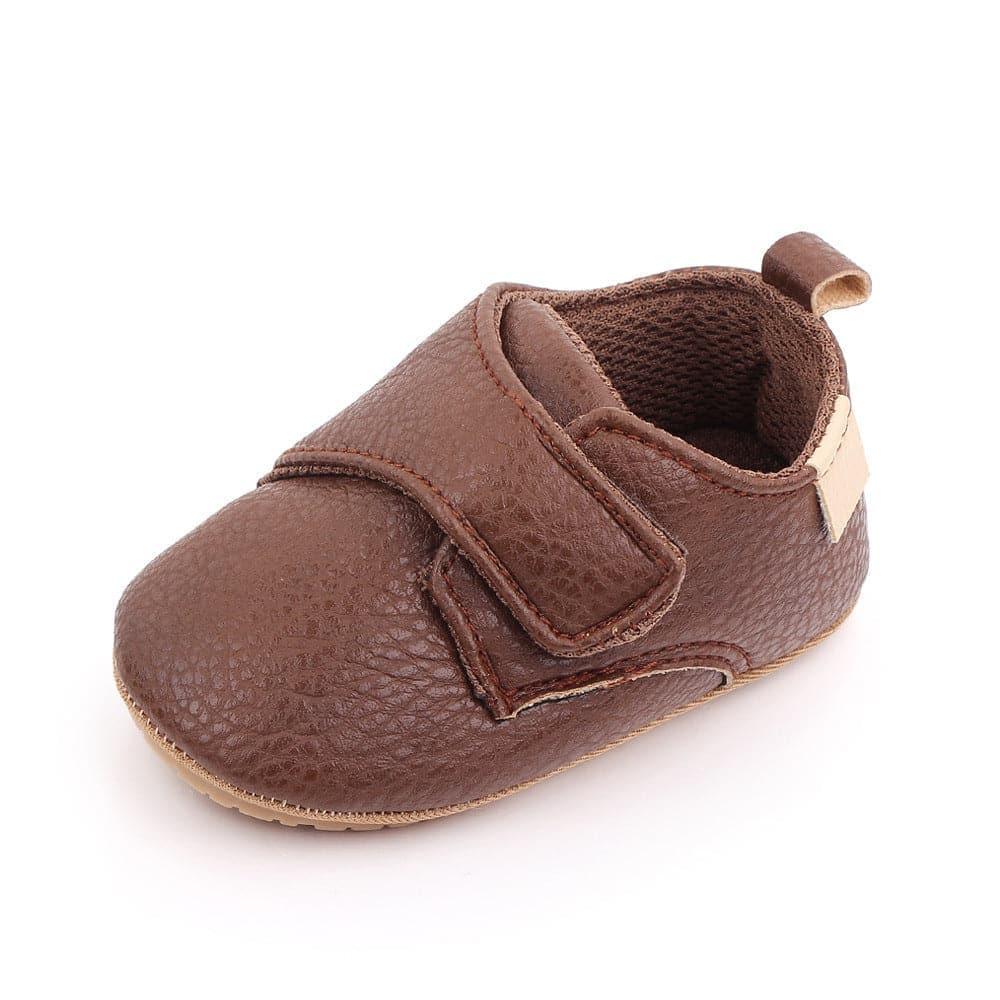 Korean Solid Velcro Toddler Shoes - Angelodini